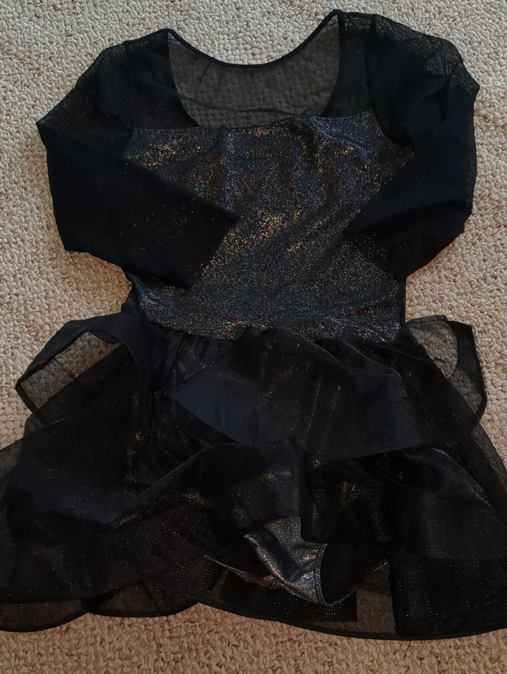 Revolution Black Glitter Tulle Halloween Costume Dress